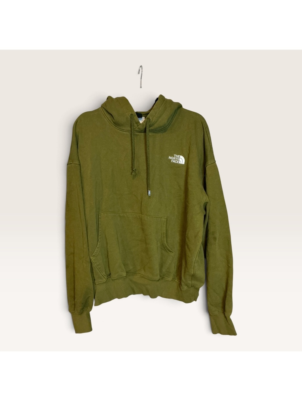 The North Face Olive Green Pullover Hoodie Sweatshirt
